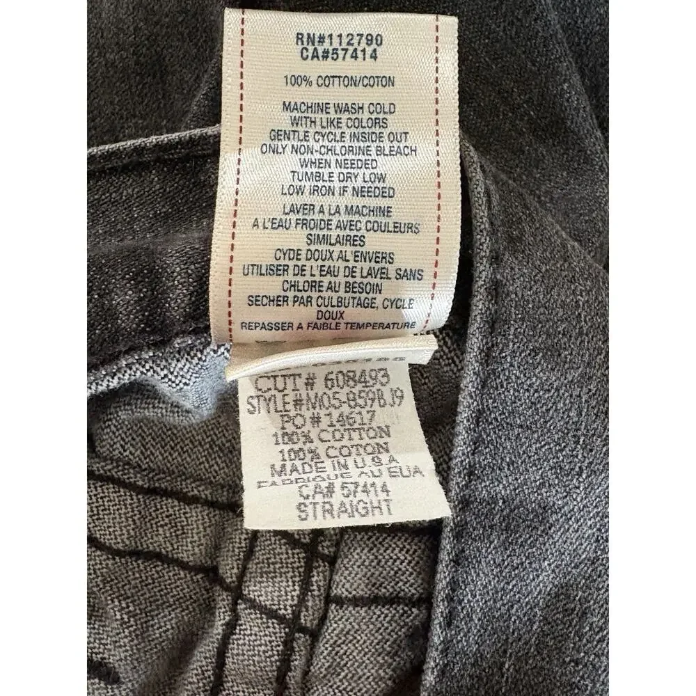 True Religion Men’s Jeans Straight — 28 Black Faded, Made In USA, World Tour
